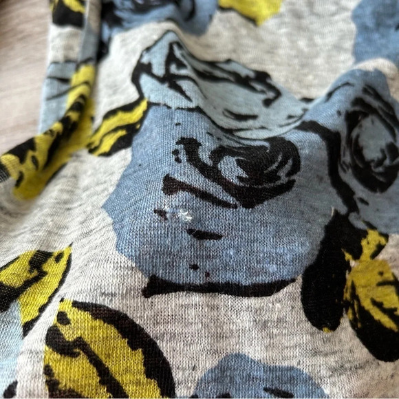 Ann Taylor  Loft Floral Pure Linen Knitted Top - Picture 12 of 16